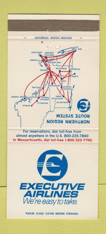 Matchbook Cover - Executive Airlines 30 Strike