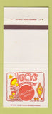 Matchbook Cover - Lucy's Corpus Christi TX Holiday Inn 30 Strike