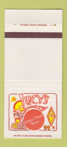 Matchbook Cover - Lucy's Corpus Christi TX Holiday Inn 30 Strike