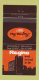 Matchbook Cover - Regina Inn SK? 30 Strike