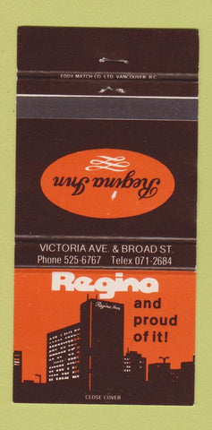 Matchbook Cover - Regina Inn SK? 30 Strike
