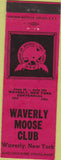 Matchbook Cover - Matchbook Cover Moose Lodge Waverly NY red