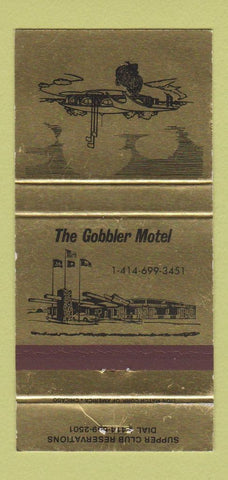 Matchbook Cover - Gobbler Motel Johnson Creek WI 30 Strike
