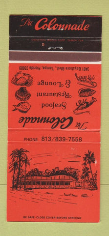 Matchbook Cover - Colonnade Tampa FL 30 Strike