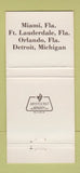Matchbook Cover - Bodega Steaks Miami Orlando Fort Lauderdale FL 30 Strike