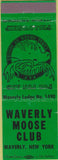 Matchbook Cover - Matchbook Cover Moose Lodge Waverly NY green
