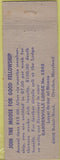 Matchbook Cover - Matchbook Cover Moose Lodge Gardenville Rosedale MD
