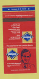 Matchbook Cover - Diamond Presidents George H Bush 30 Strike