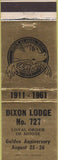 Matchbook Cover - Matchbook Cover Moose Lodge Dixon IL 1961