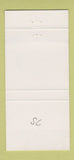 Matchbook Cover - Greenhouse Inn Colombia Charleston SC 30 Strike