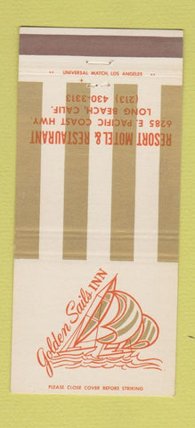 Matchbook Cover - Golden Sails Inn Long Beach CA 30 Strike