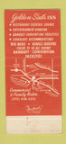 Matchbook Cover - Golden Sails Inn Long Beach CA 30 Strike