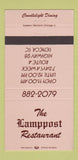 Matchbook Cover - Lamppost Restaurant Seneca SC WEAR 30 Strike