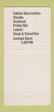 Matchbook Cover - Lamppost Restaurant Seneca SC WEAR 30 Strike
