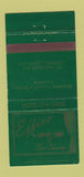 Matchbook Cover - Effie's Coffee Shop Campbell CA 30 Strike