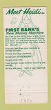 Matchbook Cover - First Bank Batesville IN girlie 30 Strike