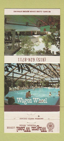 Matchbook Cover - Wagon Wheel Lodge Rockton IL 30 Strike