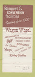 Matchbook Cover - Wagon Wheel Lodge Rockton IL 30 Strike