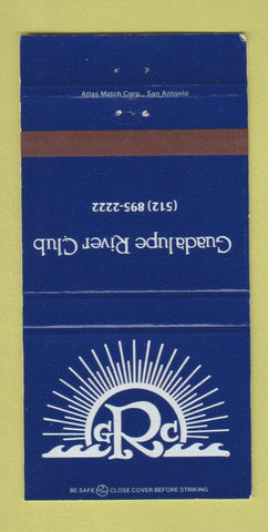 Matchbook Cover - Guadalupe River Club 30 Strike