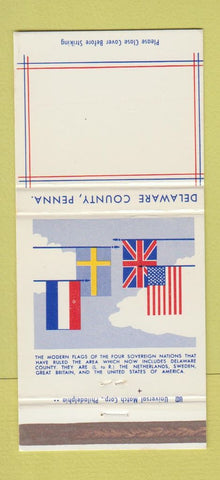 Matchbook Cover - Delawre County PA Chester Chamber of Commerce 30 Strike