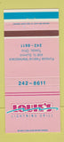 Matchbook Cover - Louie's Lightning Grill Toledo OH 30 Strike