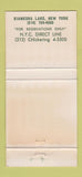 Matchbook Cover - The Concord Resort Kiamesha Lake NY WEAR 30 Strike