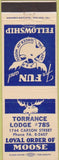 Matchbook Cover - Matchbook Cover Moose Lodge Torrance CA