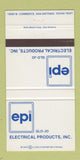 Matchbook Cover - Electric Products Glo Jo San Antonio TX 30 Strike