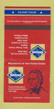 Matchbook Cover - Diamond Presidents Zachary Taylor WEAR 30 Strike