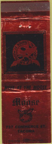 Matchbook Cover - Matchbook Cover Moose Lodge Tacoma WA