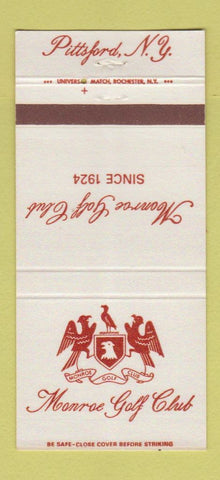 Matchbook Cover - Monroe Golf Club Pittsford NY 30 Strike