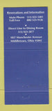 Matchbook Cover - Manchester Inn Middletown OH 30 Strike