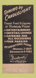 Matchbook Cover - Saxony Supper Club Brooklyn NY 30 Strike