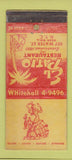 Matchbook Cover - El Patio Restaurant New York City girlie POOR STRIKER 30 Stick