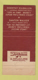 Matchbook Cover - Bruno Pen and Pencil New York City WEAR 30 Strike