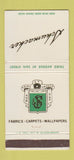 Matchbook Cover - Schumacher Fabrics Carpet Wallpapers New York City 30 Strike
