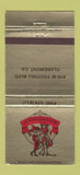 Matchbook Cover Queso Grande Claremont CA Saugus Sylmar Mission Hills 30 Strike