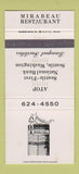 Matchbook Cover - Mirabell Restaurant Seattle WA 30 Strike