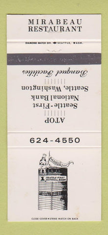 Matchbook Cover - Mirabell Restaurant Seattle WA 30 Strike