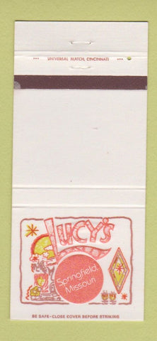 Matchbook Cover - Lucy's Corpus Springfield MO Holiday Inn 30 Strike