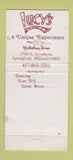 Matchbook Cover - Lucy's Corpus Springfield MO Holiday Inn 30 Strike
