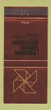 Matchbook Cover - La Guardia Terrace Restaurant Airport New York City 30 Strike
