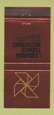 Matchbook Cover - La Guardia Terrace Restaurant Airport New York City 30 Strike