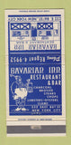 Matchbook Cover - Bavarian Inn Restaurant New York City 30 Strike