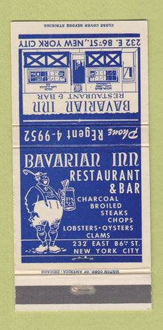 Matchbook Cover - Bavarian Inn Restaurant New York City 30 Strike