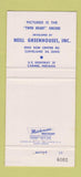 Matchbook Cover - Neill Greenhouses Flowers Carmel IN Cleveland 30 Strike