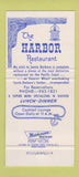 Matchbook Cover - Harbor Restaurant Santa Barbara CA 30 Strike