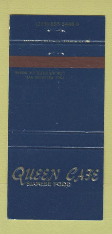Matchbook Cover - Queen City Siamese Food Los Angeles CA 30 Strike