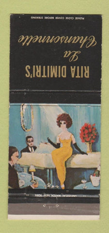 Matchbook Cover - Rita Dimitri's LA Chansonnette New York City 30 Strike