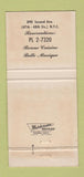 Matchbook Cover - Rita Dimitri's LA Chansonnette New York City 30 Strike